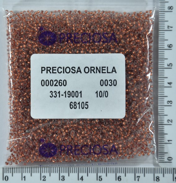 Бісер PRECIOSA №10 / 0 блискучий №68105 пакет 50 грам