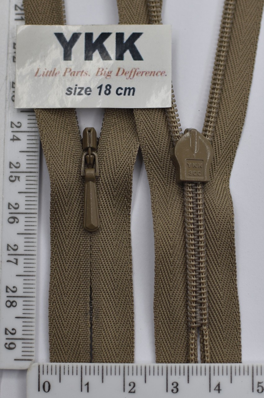 Блискавка спіраль №3 YKK Японія потайна хб 18см (300)
