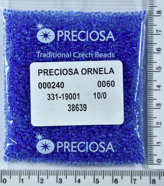 Бісер PRECIOSA №10 / 0 фарбують №38639 пакет 50 грам