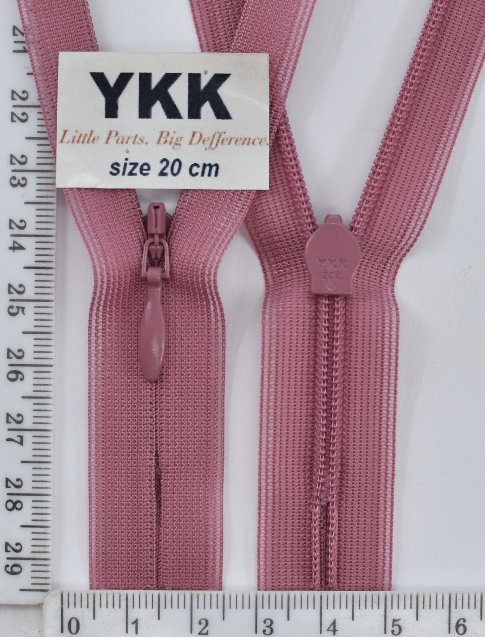 Блискавка спіраль №2 YKK Японія потайна нейлон 20см (082)