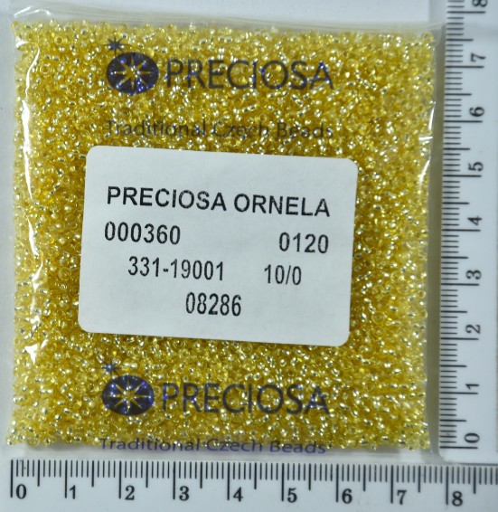 Бісер PRECIOSA №10 / 0 блискучий №08286 пакет 50 грам