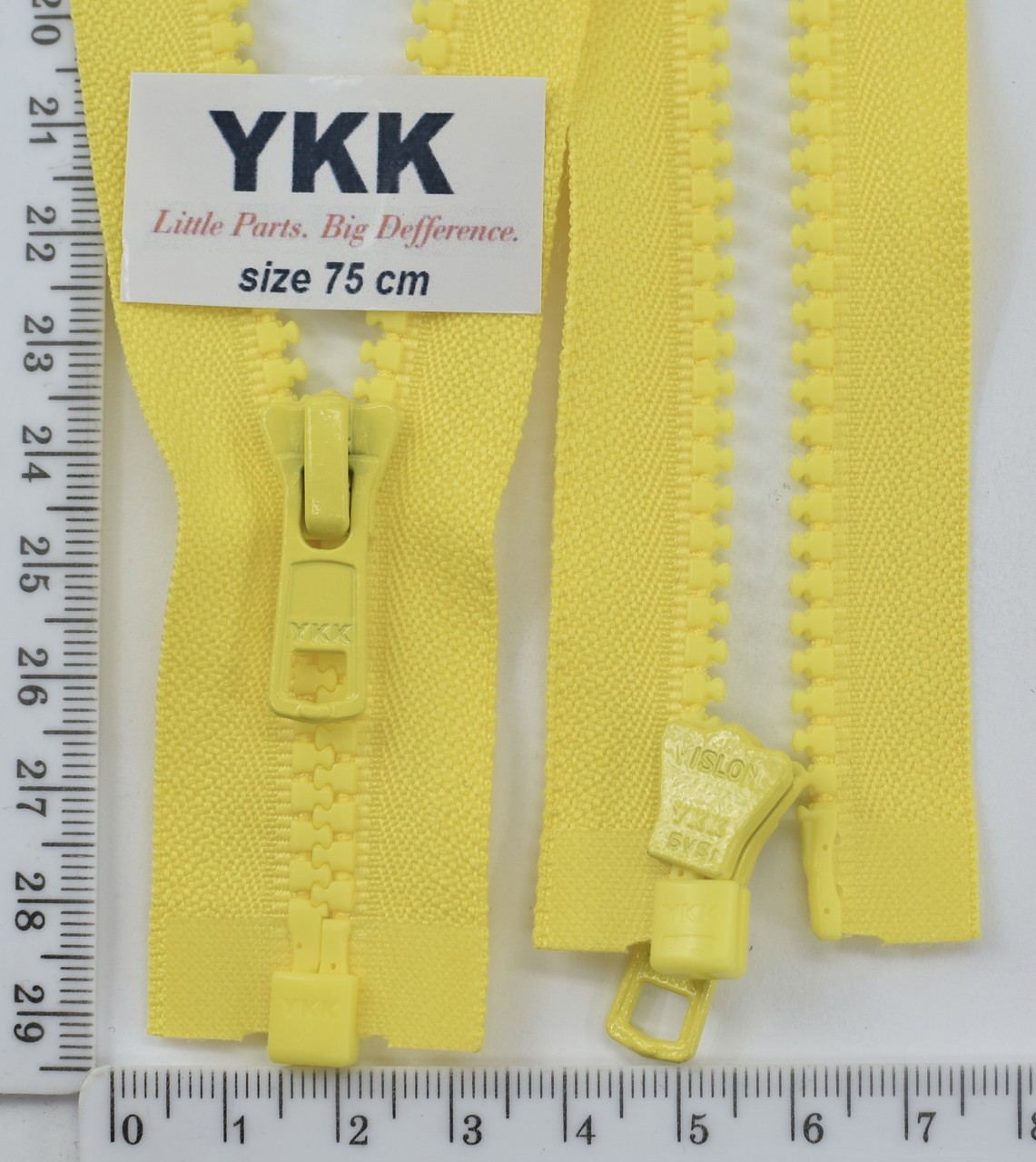 Блискавка трактор №5 YKK Японія разьемний 75см (504) жовтий
