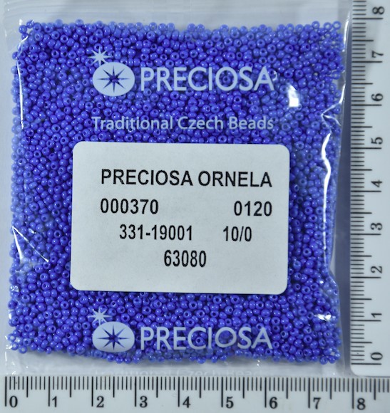Бісер PRECIOSA №10 / 0 натурал №63080 пакет 50 грам