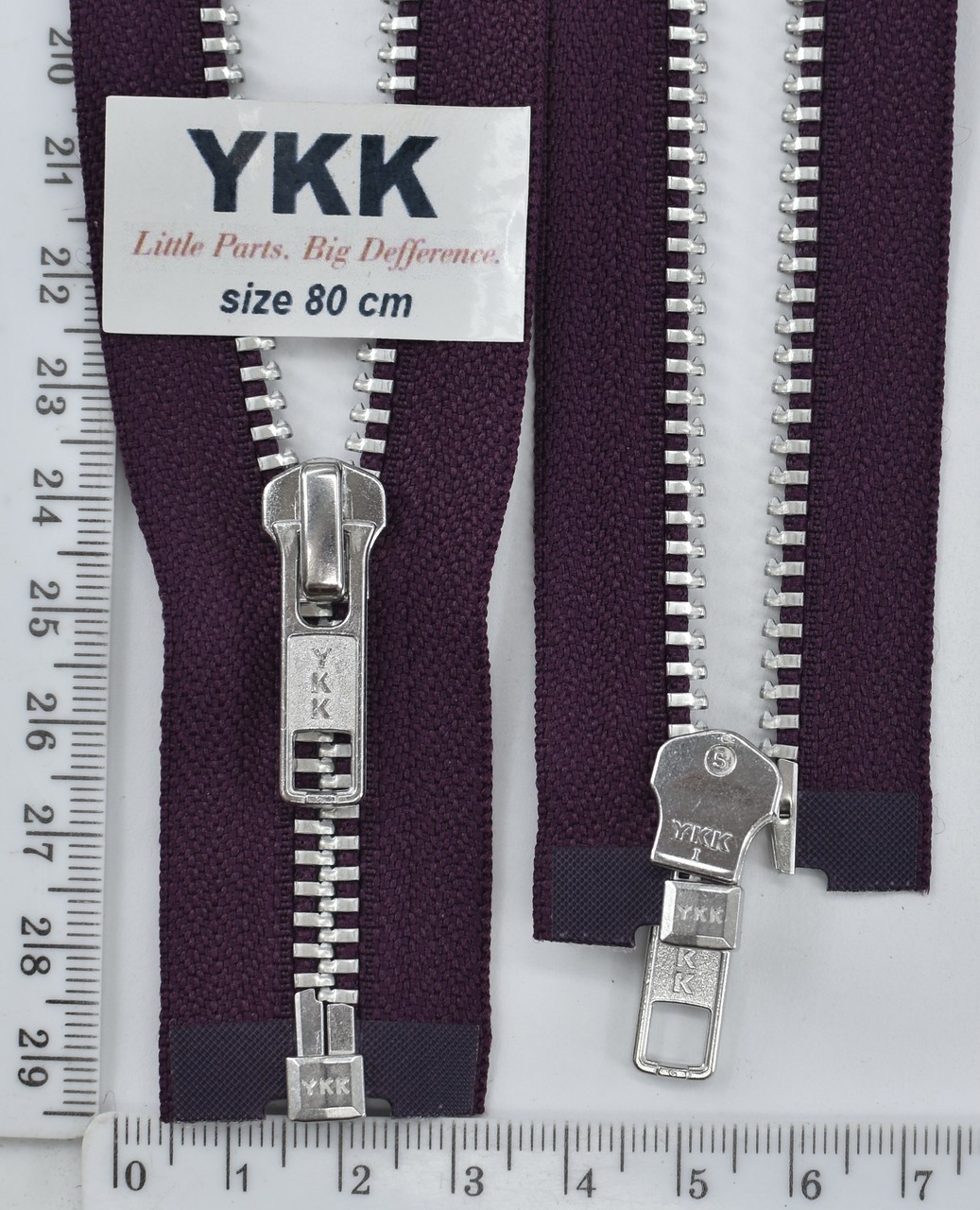 Блискавка 80см метал алюм № 5 YKK Японія 