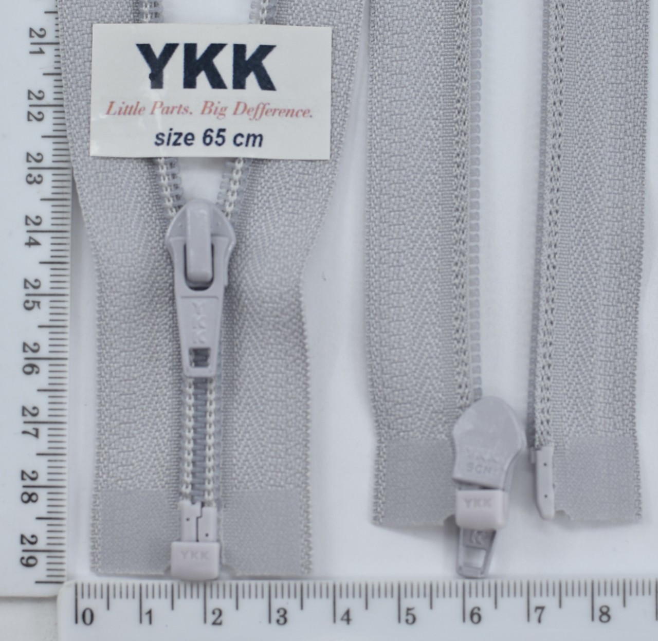 Блискавка YKK спіраль №5 разьемний 65см (154) св сірий