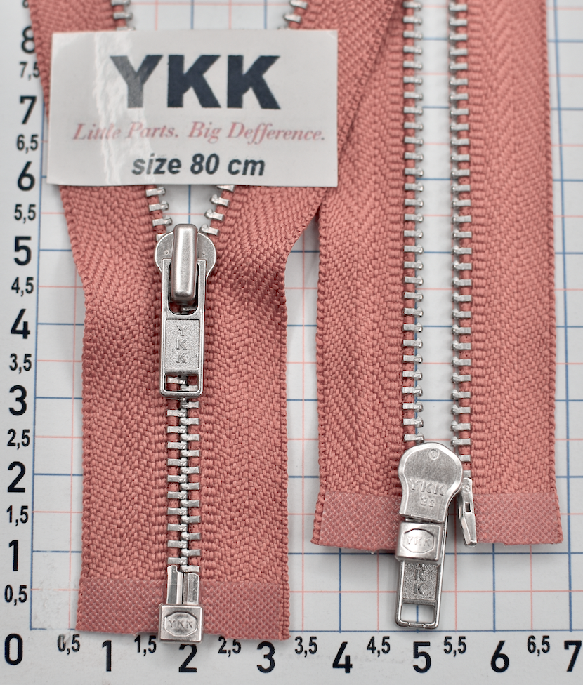Блискавка 80 метал алюм срібло №3 YKK Японія