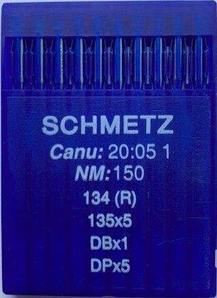 Голки 134 R (DPx5) № 150 для прямострокових пром шв машин SCHMETZ Німеччина