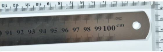 Лінійка метал довжина 1м 