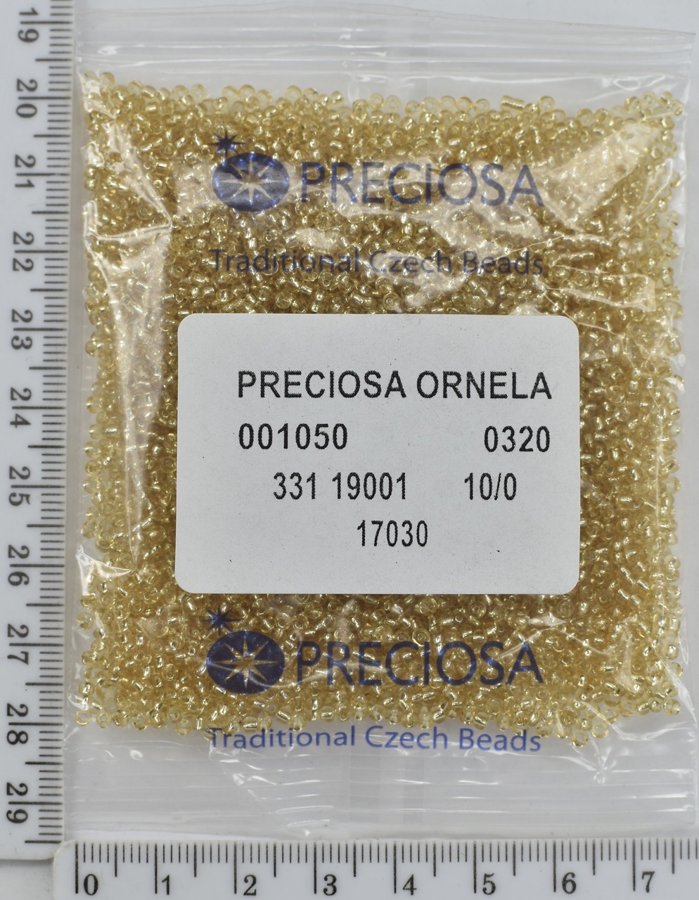 Бісер PRECIOSA №10 / 0 блискучий №17030 пакет 50 грам