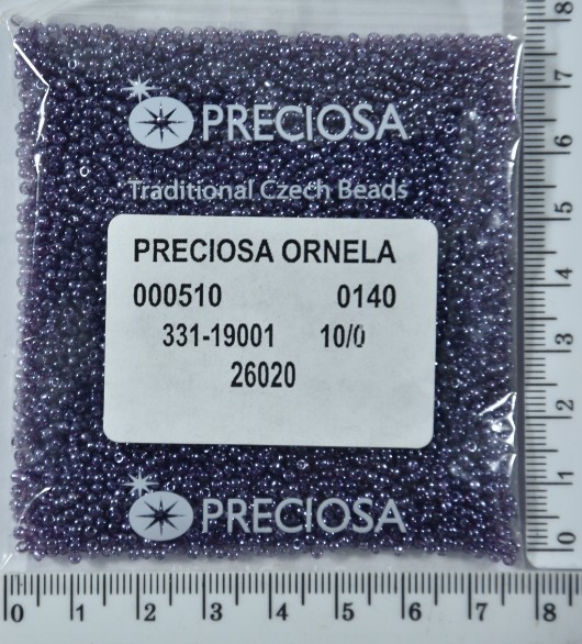 Бісер PRECIOSA №10 / 0 прозо-перлам №26020 пакет 50 грам