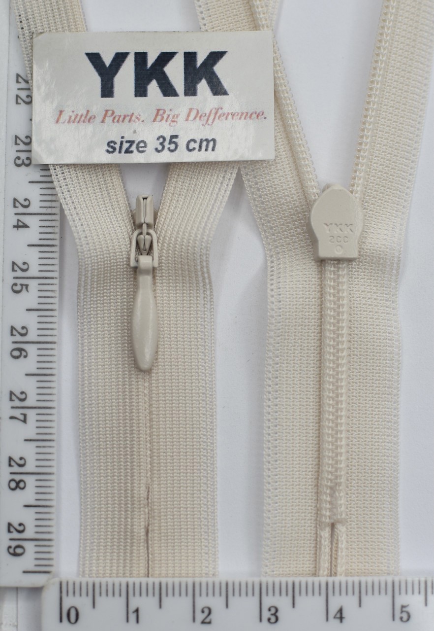 Блискавка спіраль №2 YKK Японія потайна нейлон 35см ( 123)