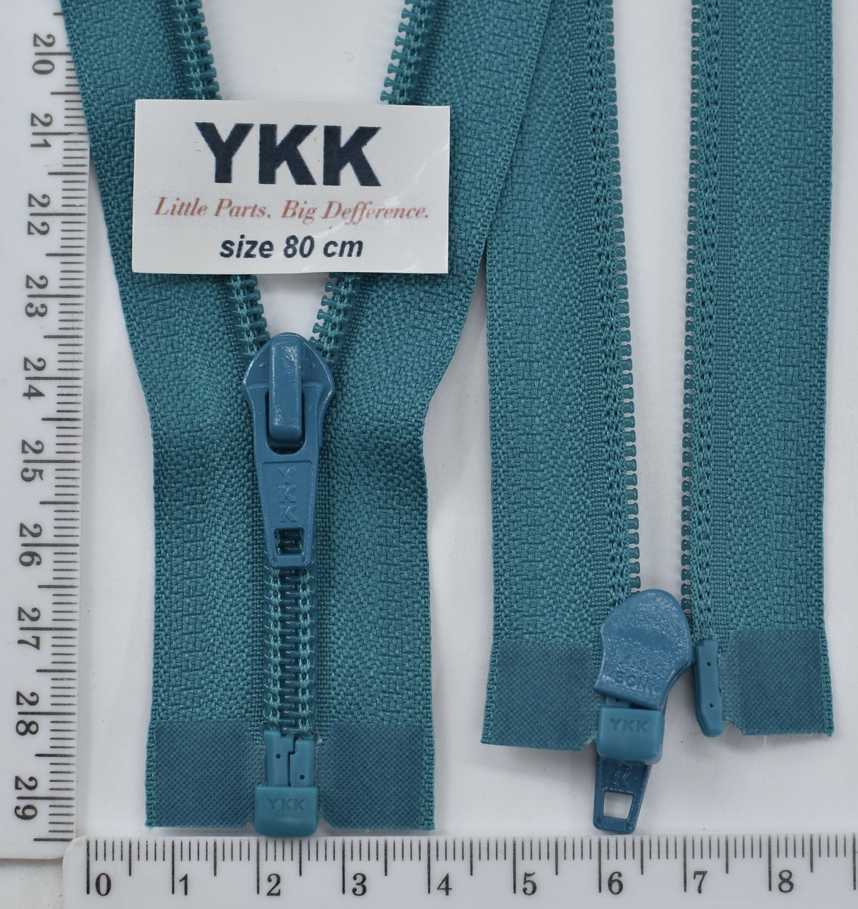 Блискавка спіраль №5 YKK Японія разьемний 80см (906) бірюза