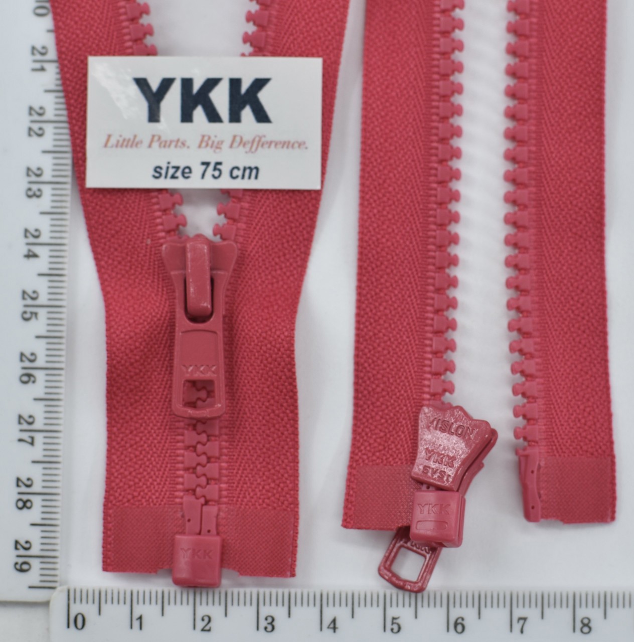 Блискавка трактор №5 YKK Японія разьемний 75см (283) нас рожевий