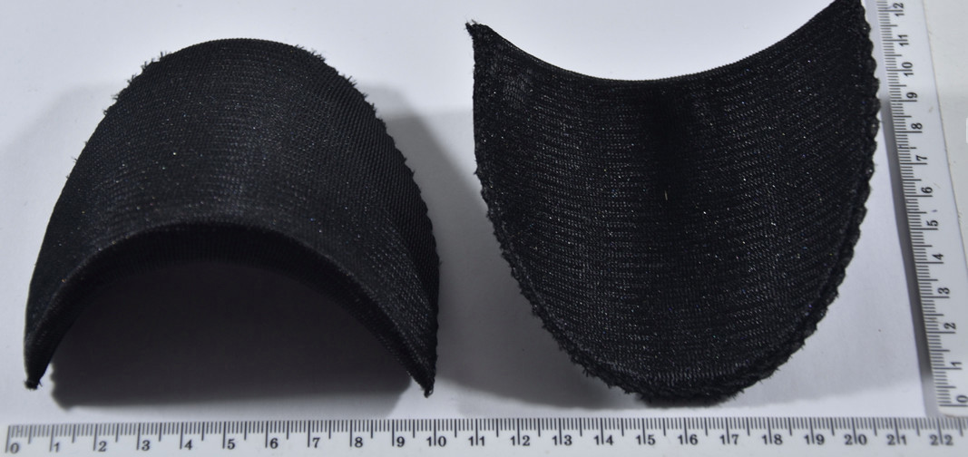 Підплічники щільні дрібні маленькі ( 1/2 "= 12мм)  чорний (1)