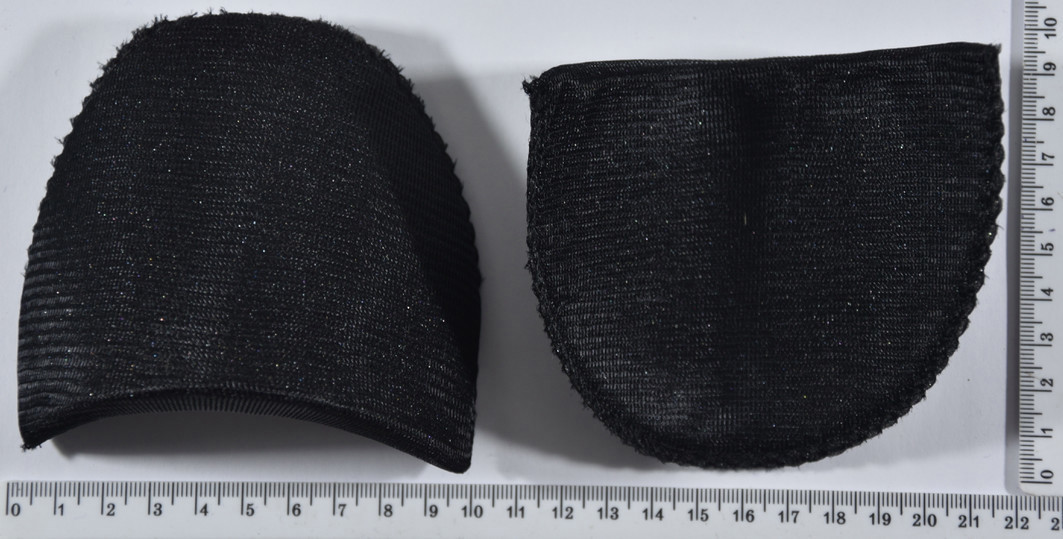 Підплічники щільні дрібні маленькі ( 1/2 "= 12мм)  чорний (1)