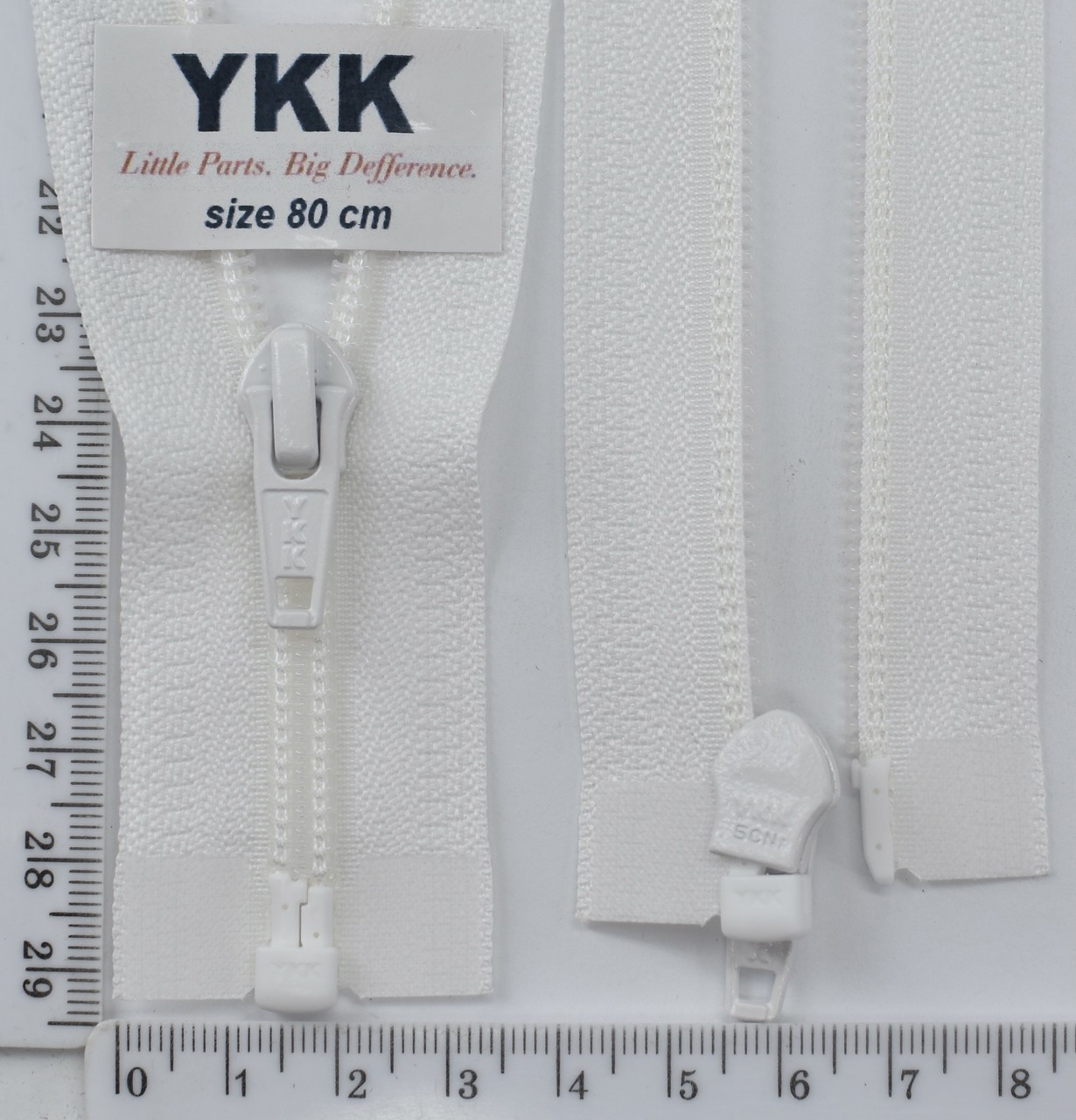 Блискавка спіраль №5 YKK Японія разьемний 80см (030) молоко