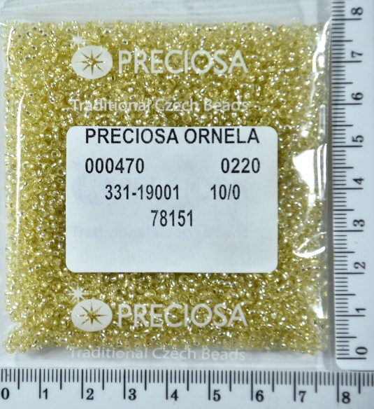 Бісер PRECIOSA №10 / 0 блискучий №78151 пакет 50 грам