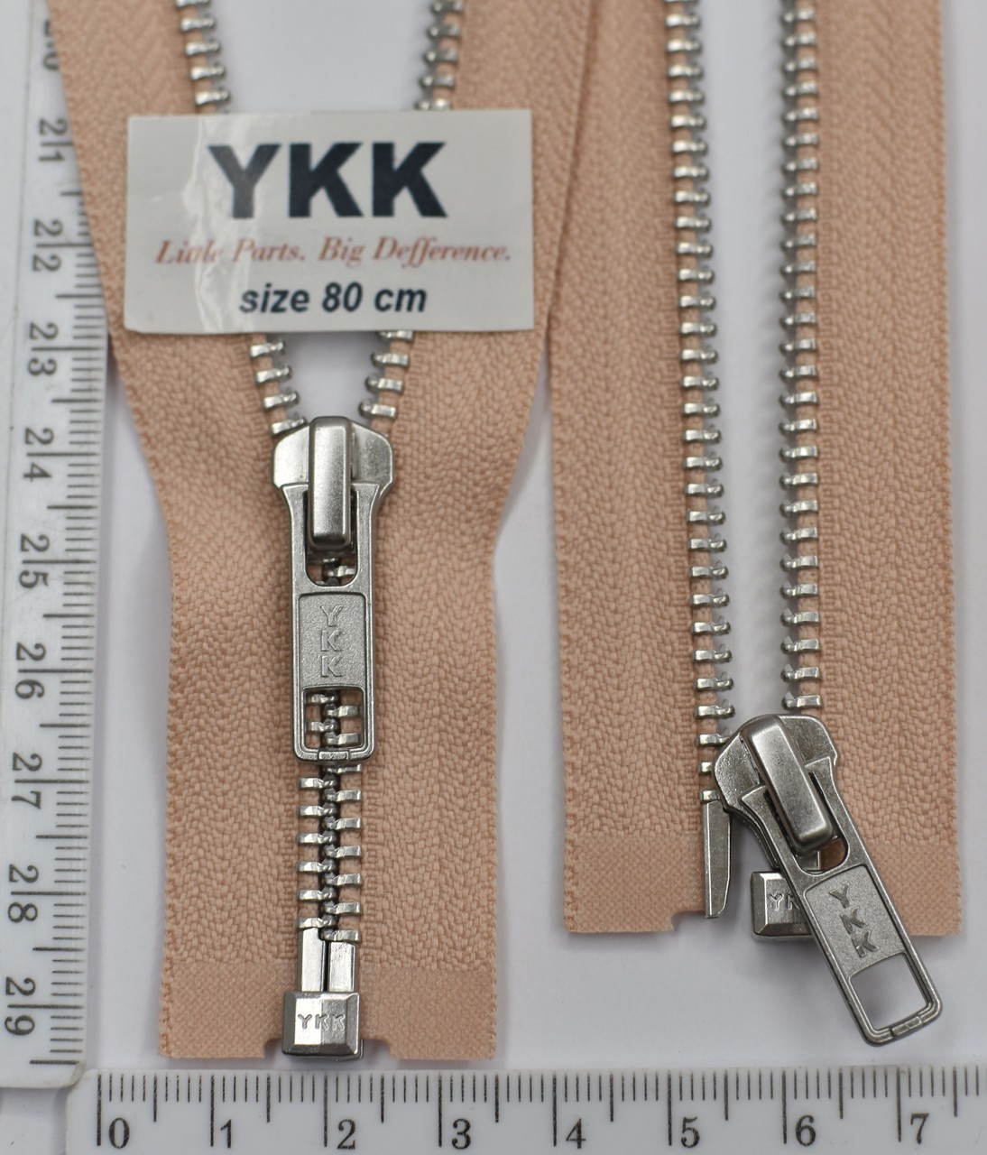 Блискавка 80см метал алюм № 5 YKK Японія 