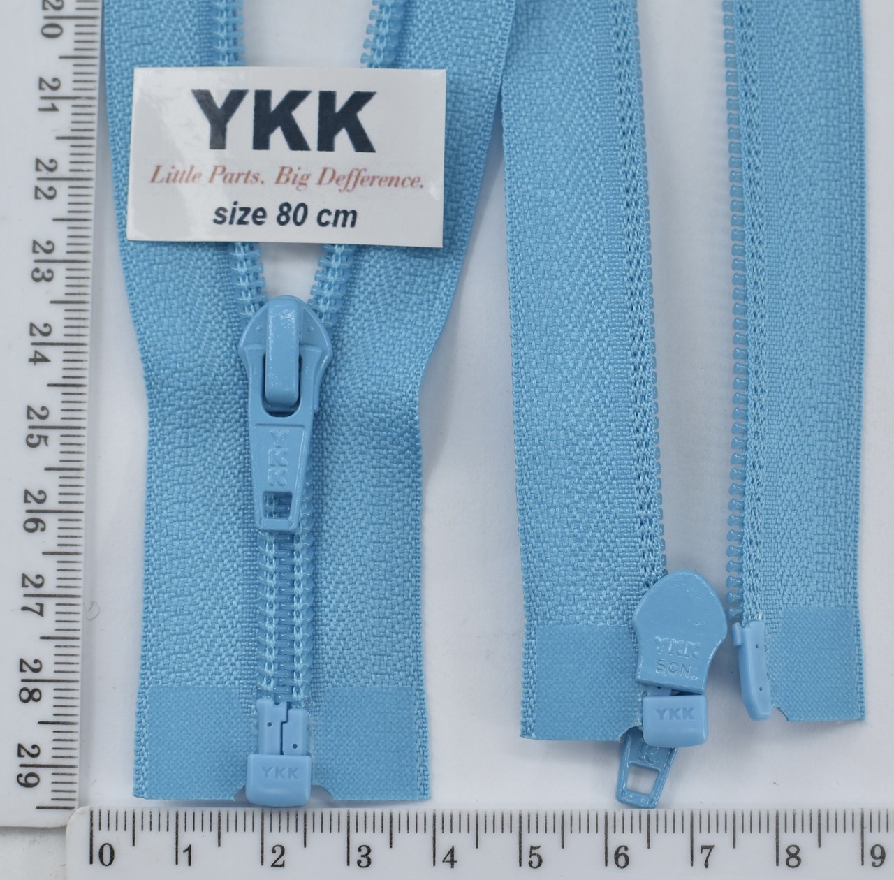 Блискавка спіраль №5 YKK Японія разьемний 80см (547) т блакитна