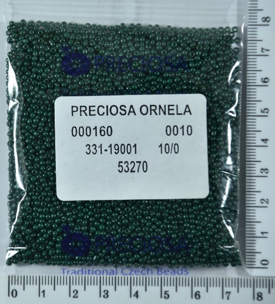 Бісер PRECIOSA №10 / 0 натурал №53270 пакет 50 грам