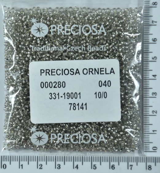 Бісер PRECIOSA №10 / 0 блискучий №78141 пакет 50 грам