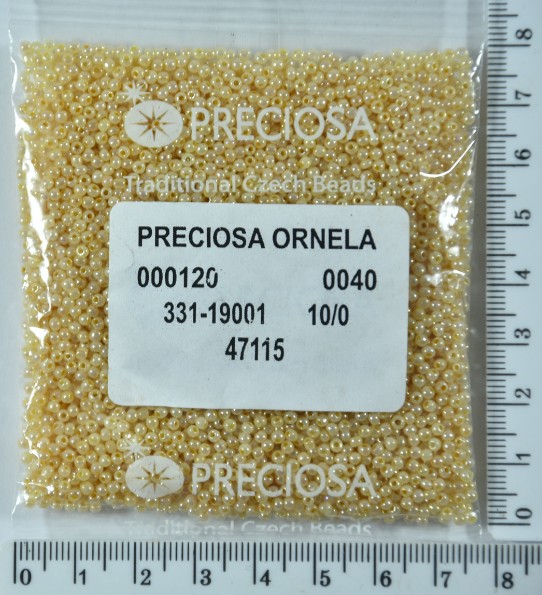 Бісер PRECIOSA №10 / 0 перлам №47115 пакет 50 грам