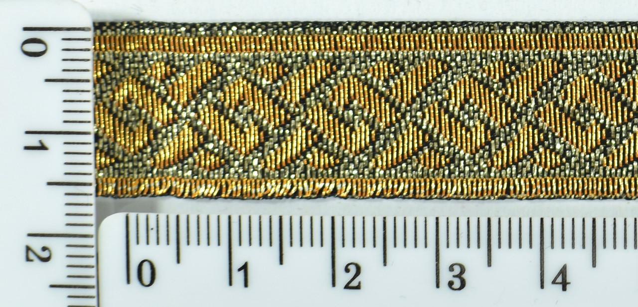 Стрічка жаккардовая шир 1,7 см зол