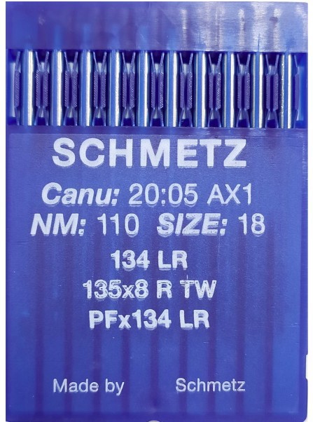 Голки 134 LR (PFx134LR) № 110 для прямострочних пром шв машин SCHMETZ Німеччина