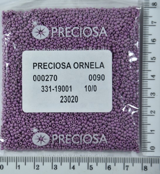Бісер PRECIOSA №10 / 0 натурал №23020 пакет 50 грам