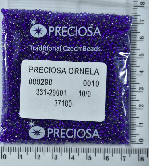 Бісер PRECIOSA №10 / 0 блискучий №37100 пакет 50 грам