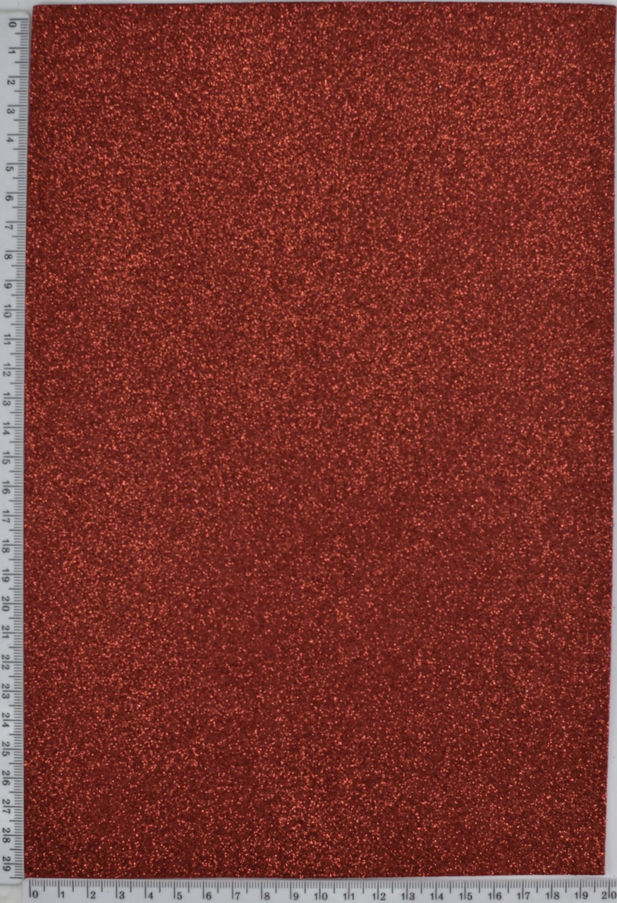 Фоаміран люрекс 20 * 30см червоний