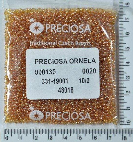 Бісер PRECIOSA №10 / 0 прозо-перлам №48018 пакет 50 грам