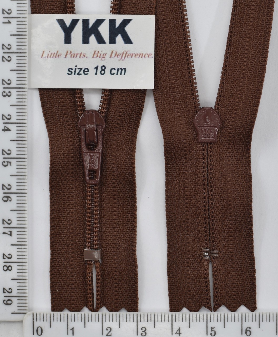 Блискавка спіраль №3 YKK Японія 18см (331) коричн