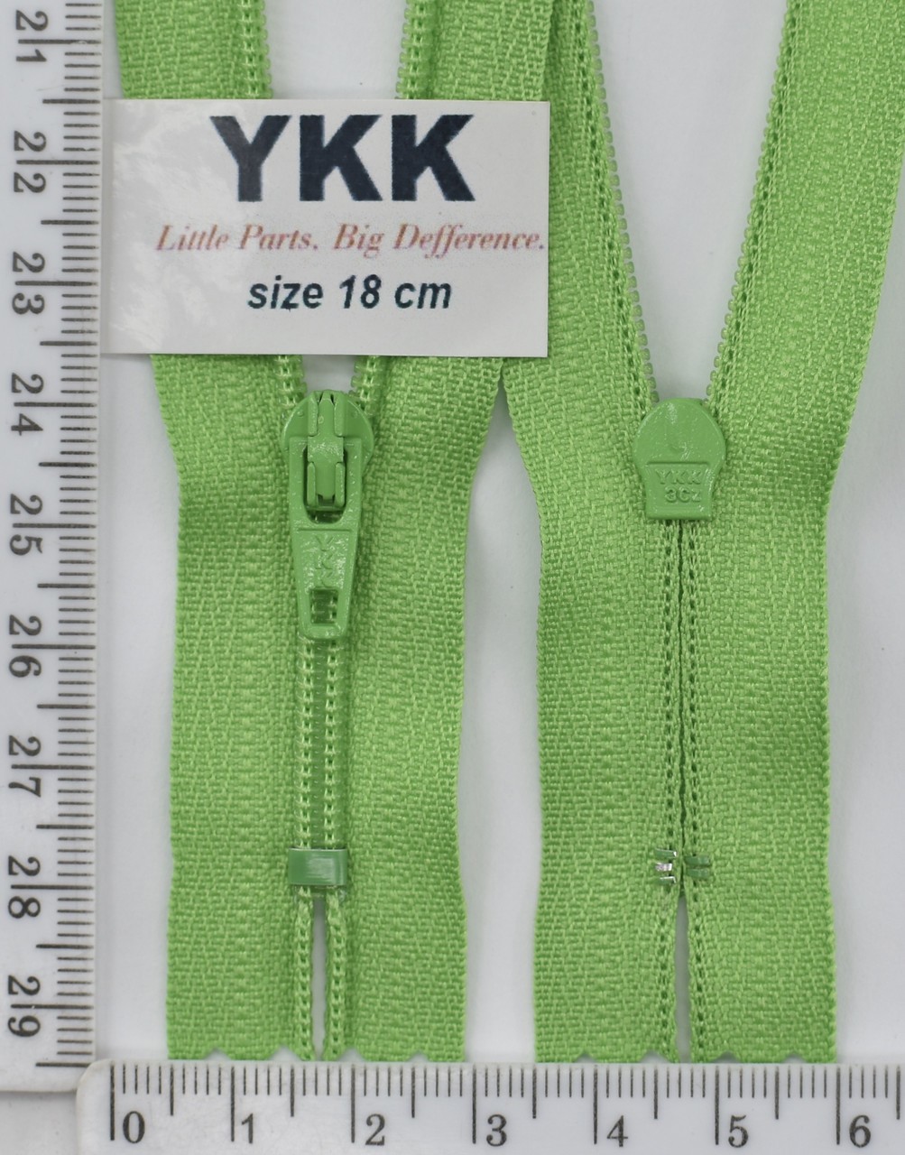 Блискавка спіраль №3 YKK Японія 18см (536) св зел