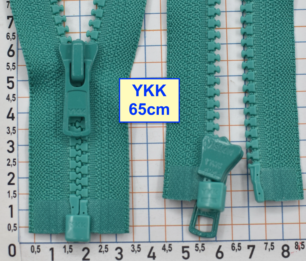 Блискавка трактор № 5 YKK Японія 65см  морська хвиля (359)