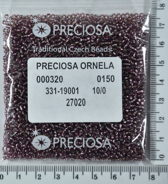 Бісер PRECIOSA №10 / 0 блискучий №27020 пакет 50 грам