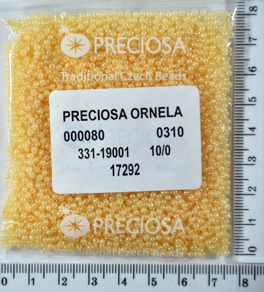 Бісер PRECIOSA №10 / 0 мат-блискучий №17292 пакет 50 грам