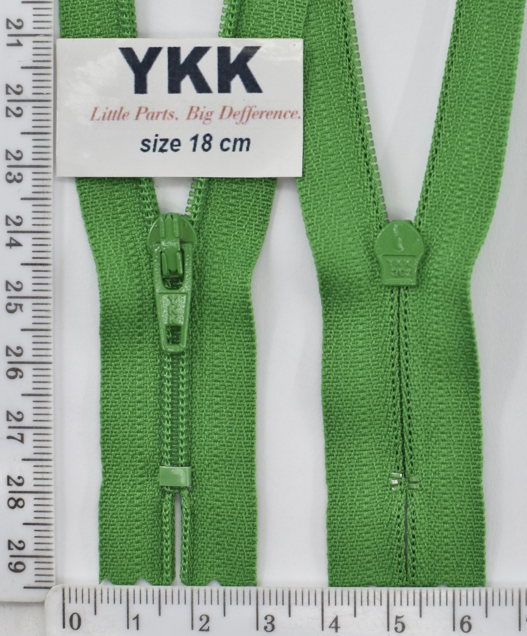 Блискавка спіраль №3 YKK Японія 18см (151) зелень