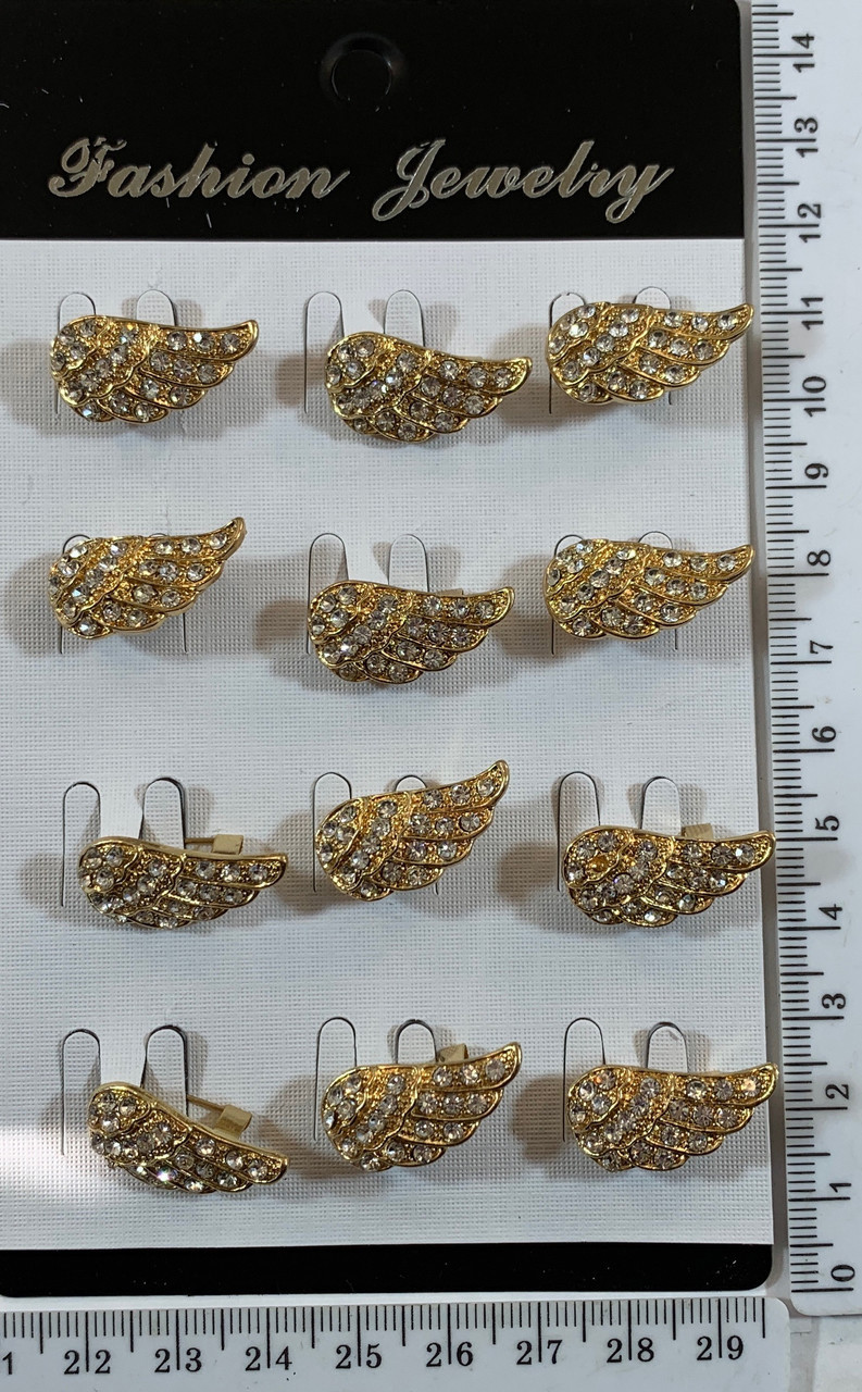 Брошка 1,3х2,5см дріб на планшеті