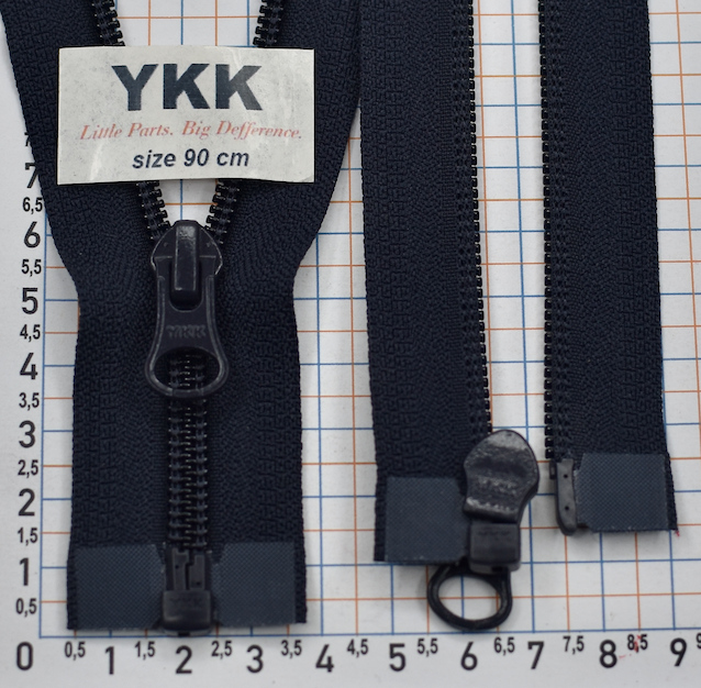 Блискавка 90см YKK Японія спіраль № 5 CIFOR-56-DALHD-E- 233 т синя