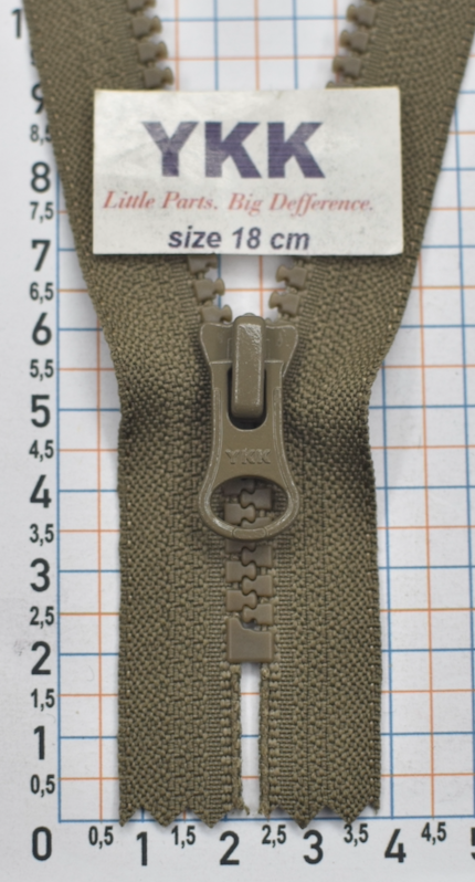 Блискавка 18см трактор №5 YKK Японія VSC-56-DALHD- 242 хакі - кайот
