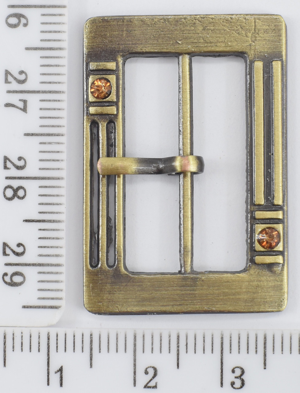 Пряжка метал під ремінь 2.5см антик