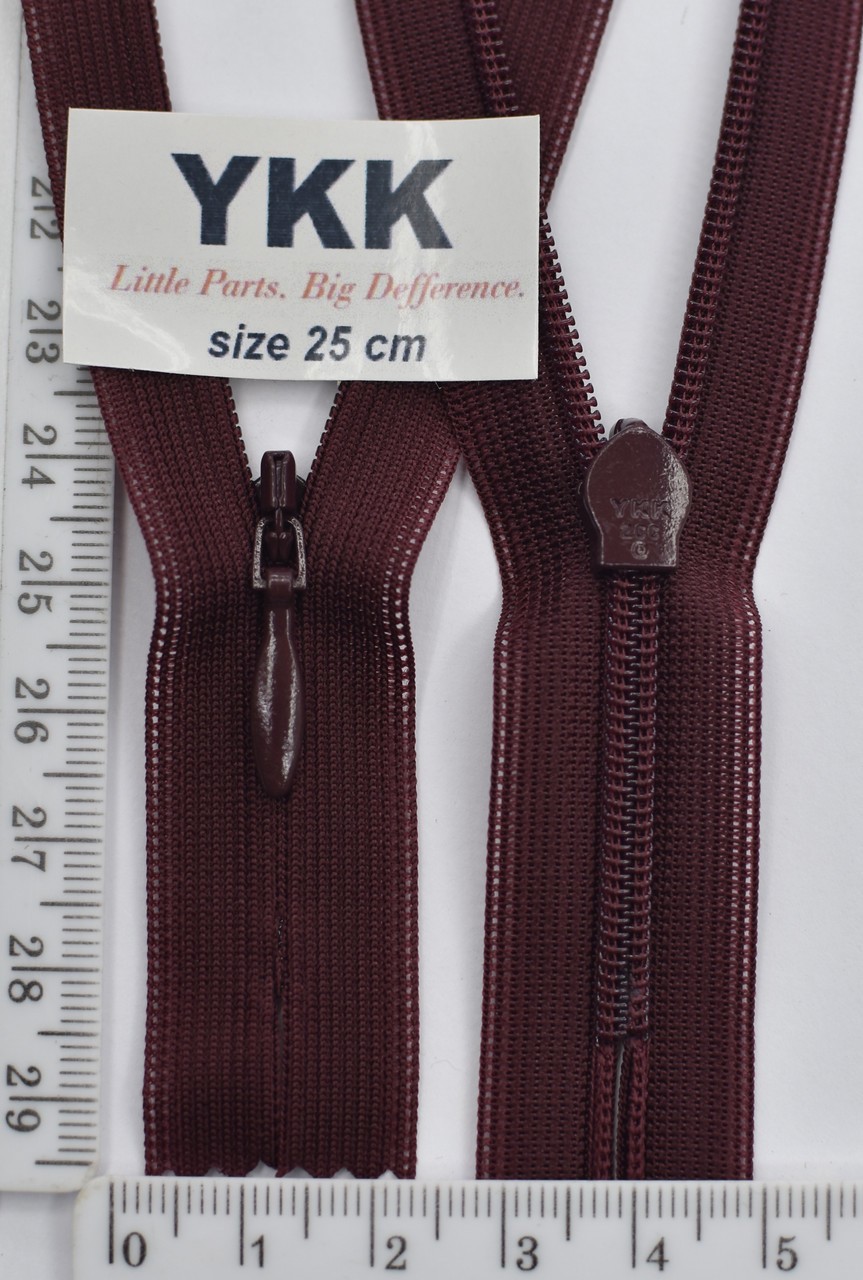 Блискавка спіраль №2 YKK Японія потайна нейлон 25см (048)