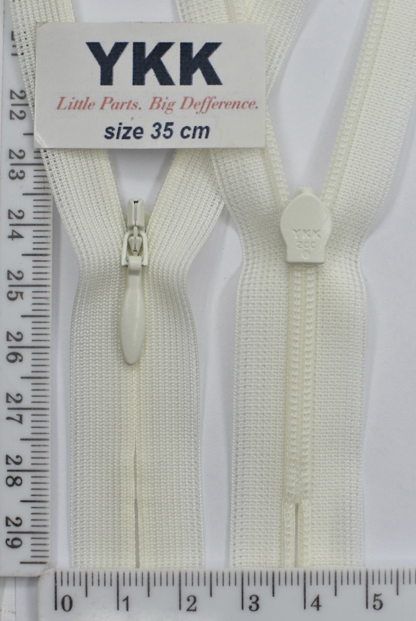Блискавка спіраль №2 YKK Японія потайна нейлон 35см ( 502 )
