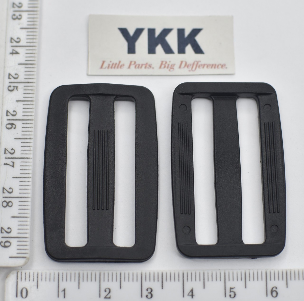 Рамка двощілинна YKK суперміцна шир 40мм чорна