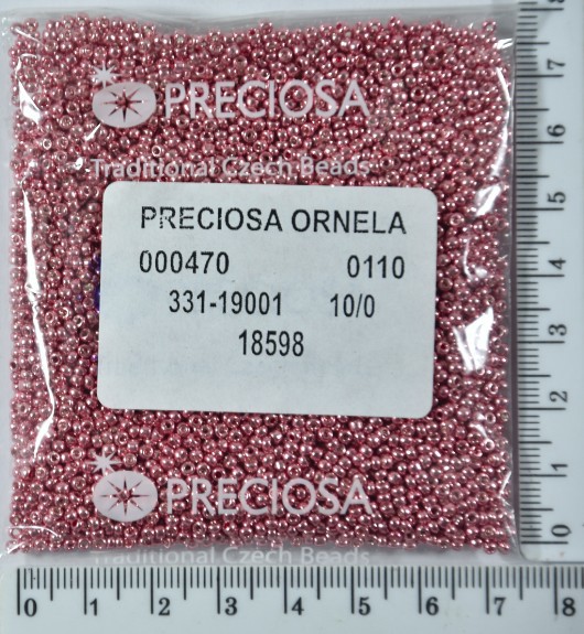 Бісер PRECIOSA №10 / 0 металік №18598 пакет 50 грам
