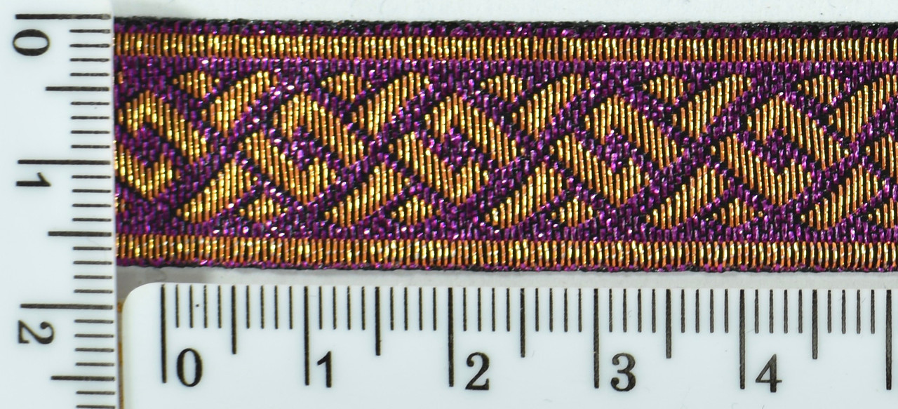 Стрічка жаккардовая шир 1,7 см фиол