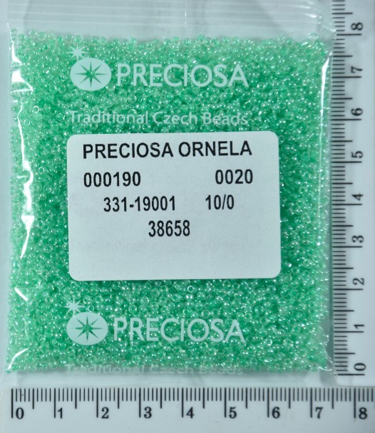 Бісер PRECIOSA №10 / 0 фарбують №38658 пакет 50 грам