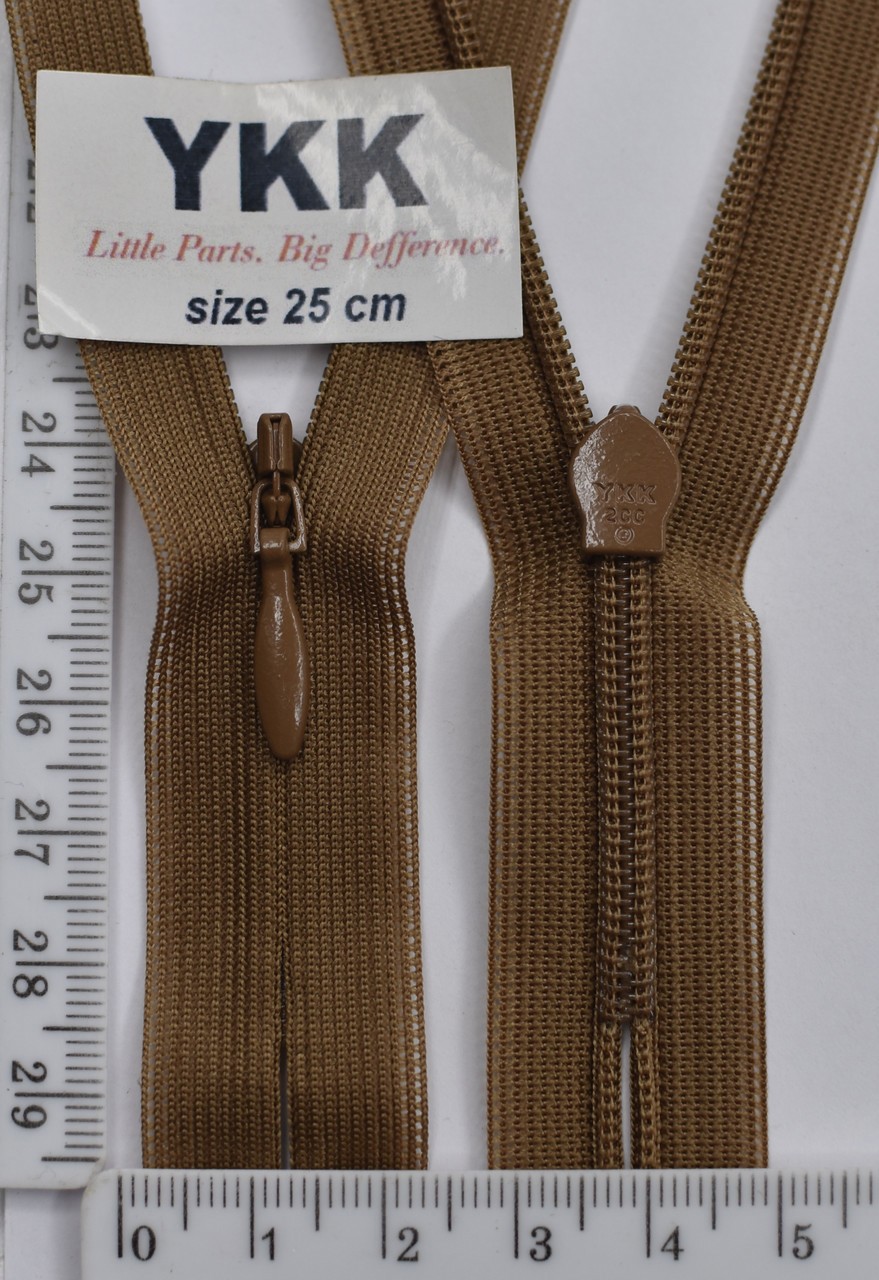 Блискавка спіраль №2 YKK Японія потайна нейлон 25см (858)
