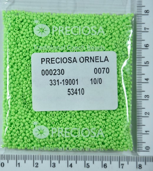 Бісер PRECIOSA №10 / 0 натурал №53410 пакет 50 грам